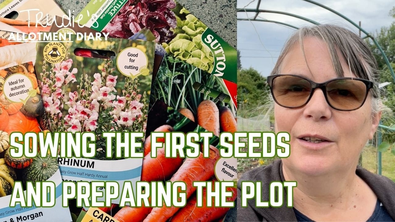 Allotment Update | First sowings | Arch mending | Battling rhubarb! | Nature Diary