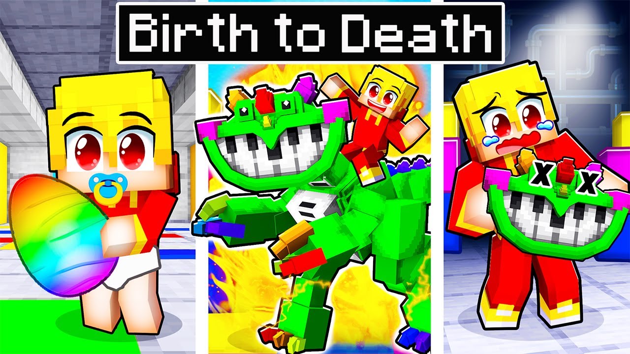 BIRTH To DEATH of a PIANOSAURUS in Minecraft!