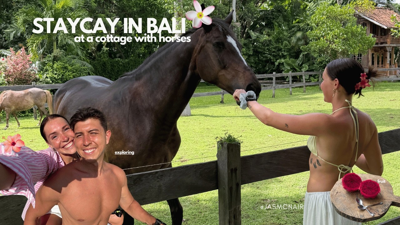 I stayed at cottage in Bali with horses | Feb rest and reset