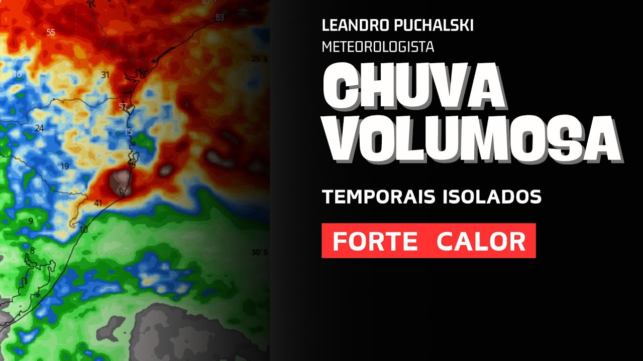 ALERTA DE CALOR, TEMPORAL E CHUVA VOLUMOSA