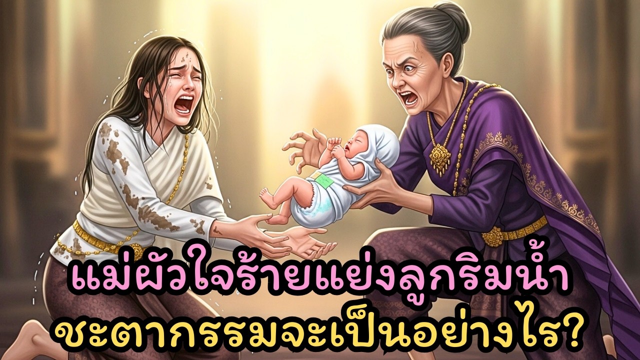 ใจสลาย! แม่ผัวใจร้ายพรากลูกจากอกสะใภ้ริมน้ำ สุดท้ายกลับเกิดปาฏิหาริย์