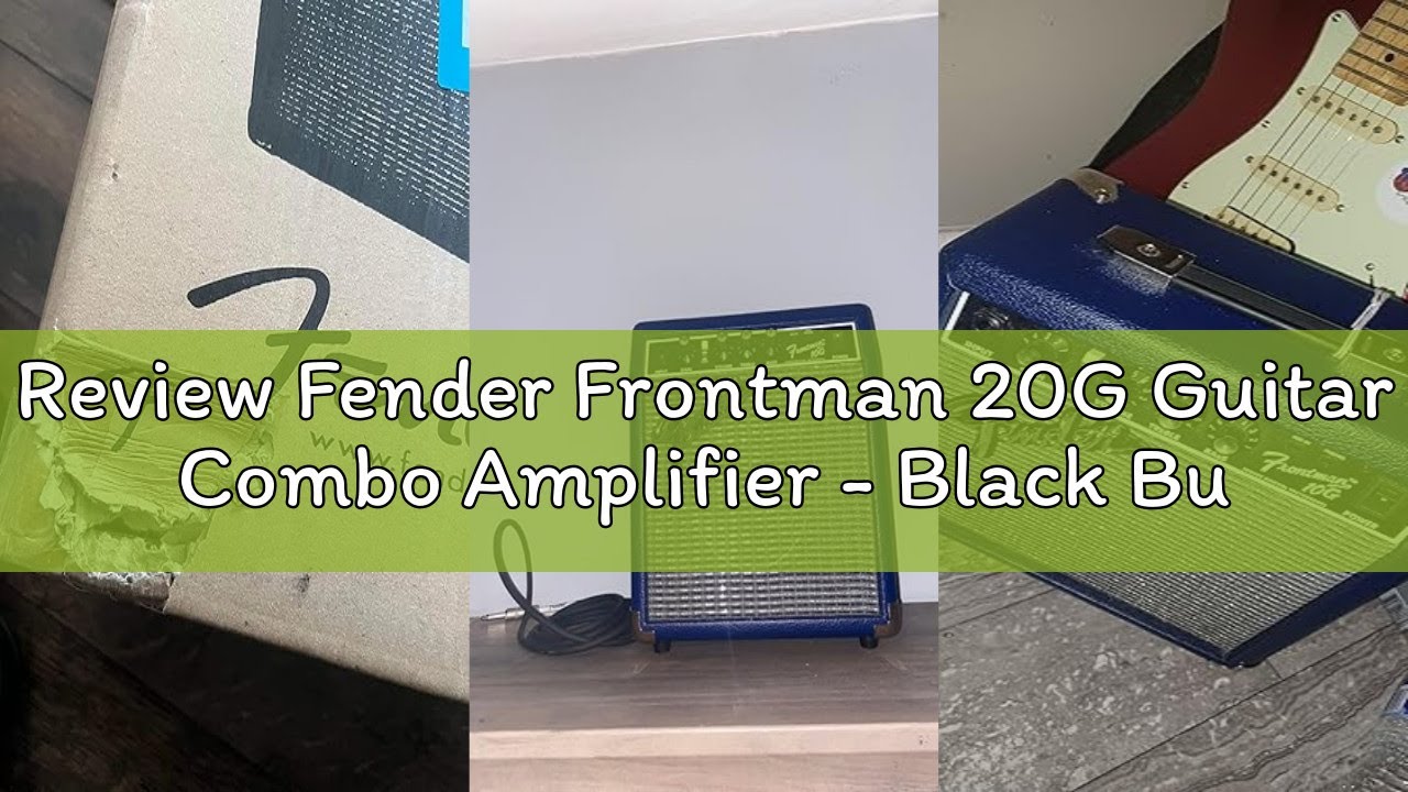 Review Fender Frontman 20G Guitar Combo Amplifier - Black Bundle with Cable and Austin Bazaar Exclus