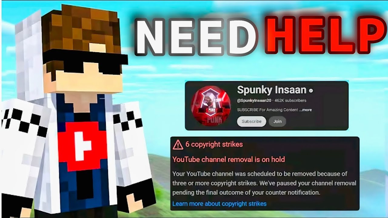 Spunky Insaan Get 6 Copyright Strikes: Channel Termination on Hold! The Full Story