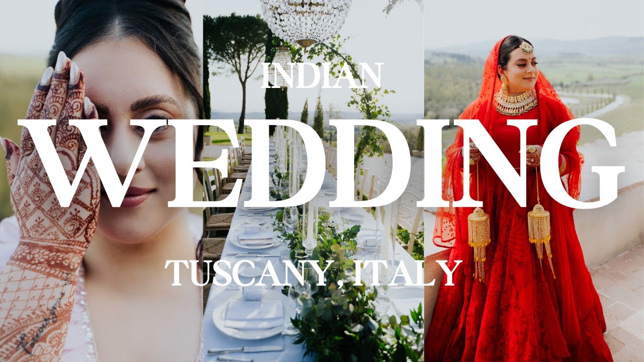 Vibrant Indian wedding video in Tuscany, Italy | Destination Celebration