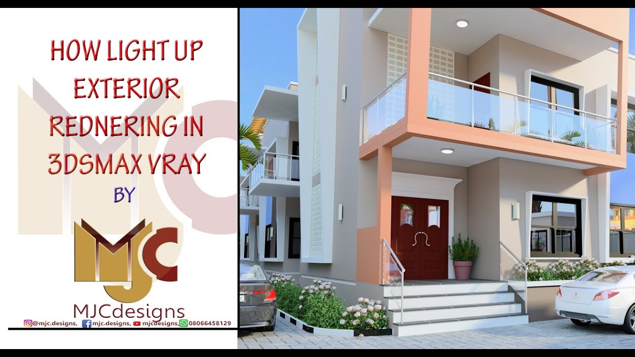 How to LIGHT UP EXTERIOR scene in 3dsmax vray rendering.