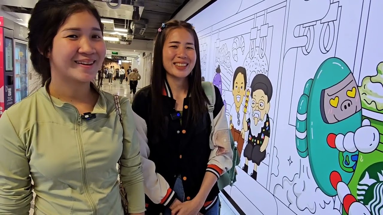 สาวลาวเที่ยวไทยไม่เชื่อว่ามีชั้นใต้ดินซ่อนอยู่ใต้ท้องถนน
