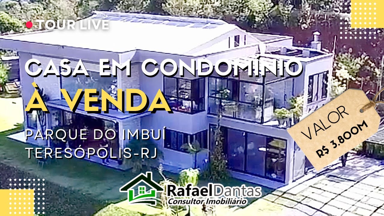 Casa em Condomínio à Venda em Teresópolis RJ / @rafaeldantasimoveis (21) 99925-1999 WhatsApp