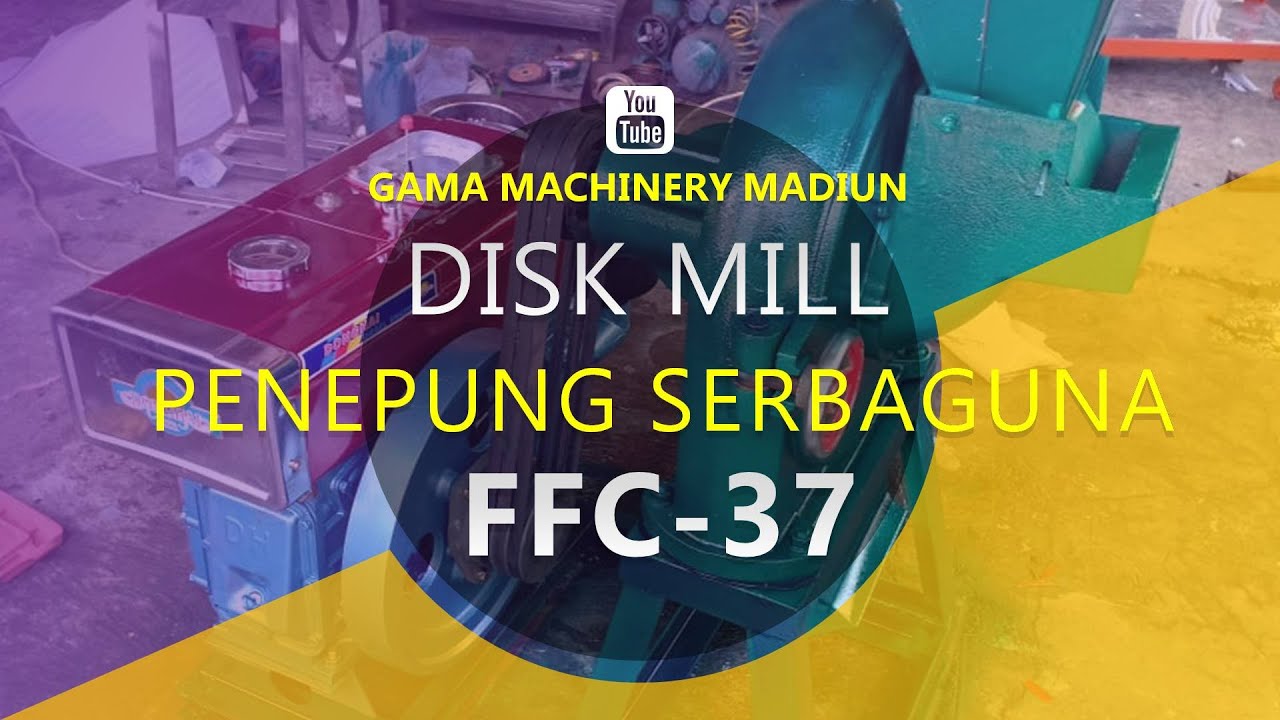 Mesin penepung ffc-37 | disk mill penepung serbaguna | mesin penepung