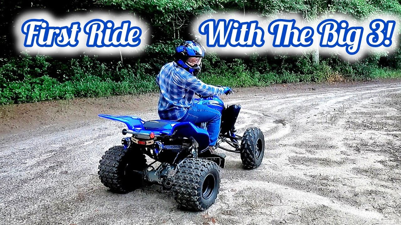 First Ride On The Raptor 700R With The Big 3! #raptor700r