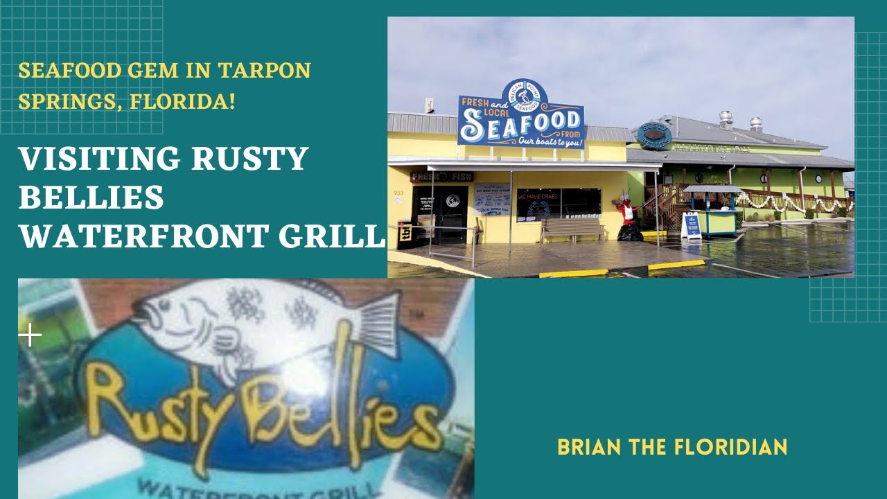 Wonderful Lunch At Rusty Bellies Waterfront Grill! Hidden Florida Seafood Gem In Tarpon Springs, FL!