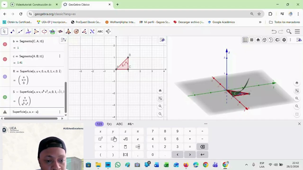 Construcción de sólidos en GeoGebra