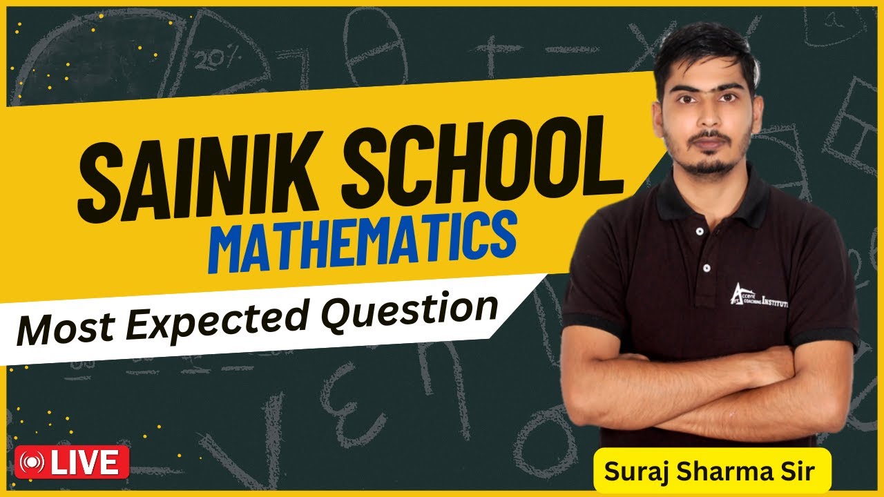 Most Expected Question for  Sainik School | Best Online Coaching Sainik School Maths | 6th & 9th