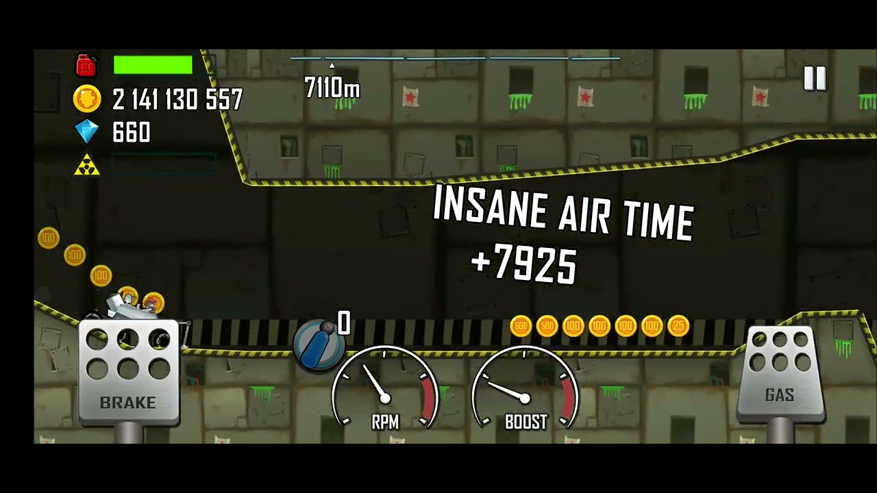 Hill Climb Racing : Moonlander & Nuclear Plant 25575 m