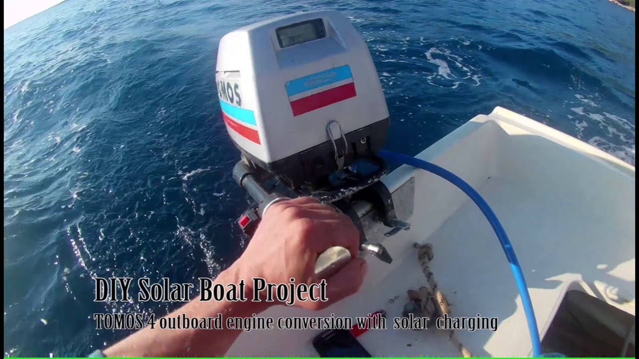DIY Solar Boat and Outboard boat engine electric conversion