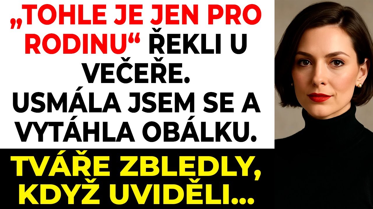 U štědrovečerní večeře řekli „tohle je jen pro rodinu“ — tak jsem jim podala výpověď