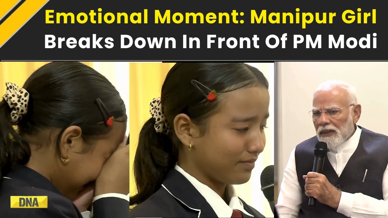 PM Modi In Manipur: Emotional Encounter! Girl Breaks Down Meeting PM Modi In Imphal | Manipur News