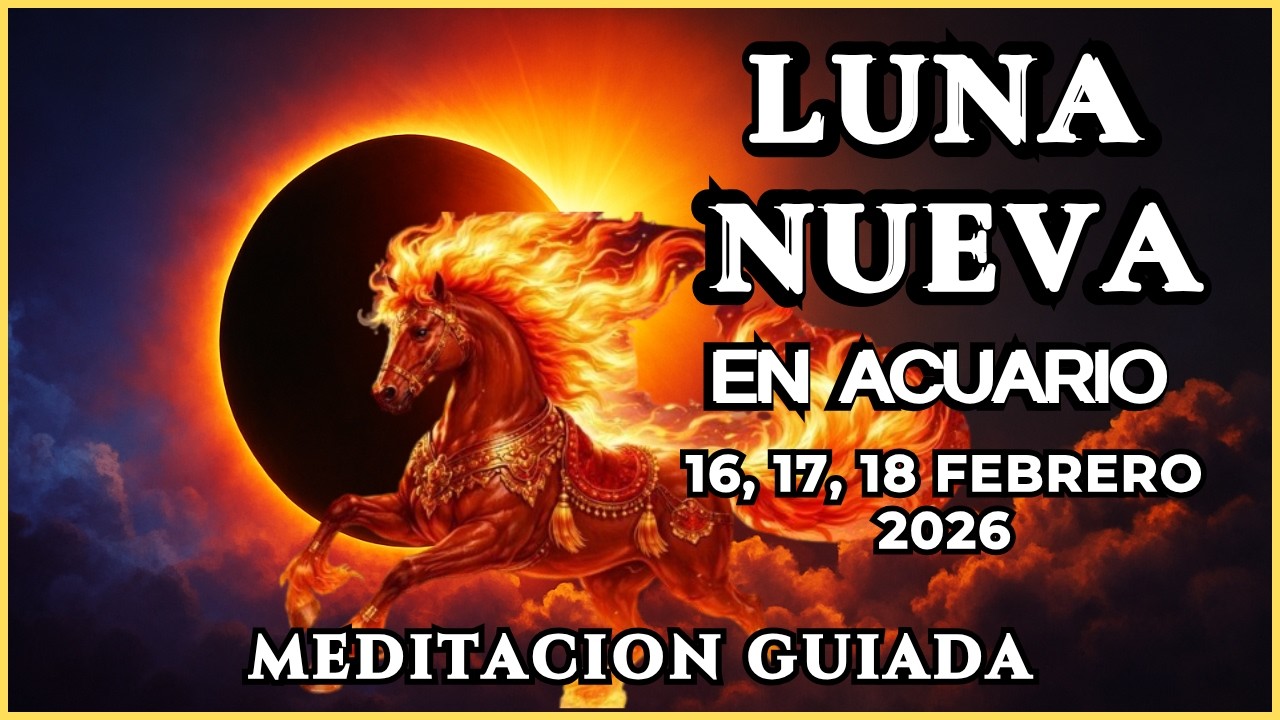 🌑 ECLIPSE SOLAR EN ACUARIO 2026 + LUNA NUEVA + AÑO NUEVO CHINO CABALLO DE FUEGO 🔥