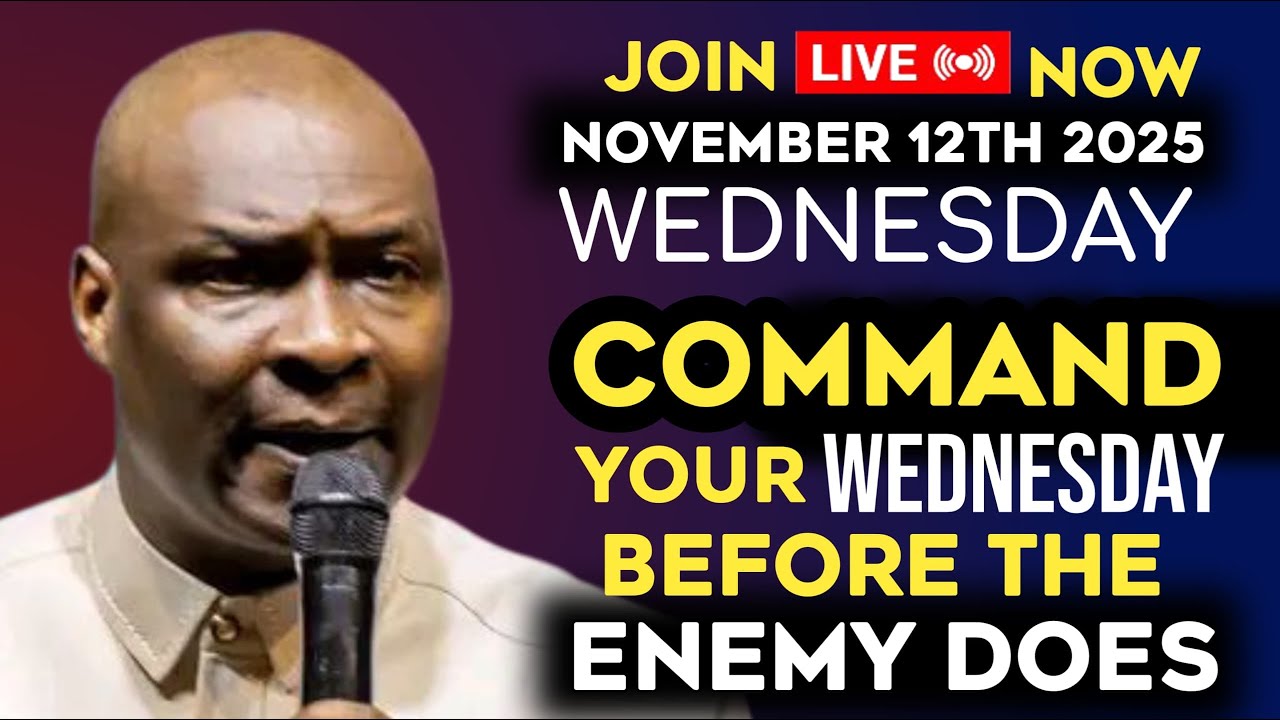 Wednesday 12th November 2025 Start Your morning With Prophetic Morning Prayer |Apostle Joshua Selman