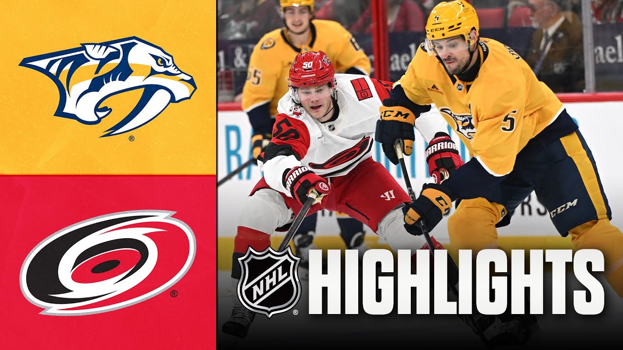 NHL Preseason Highlights | Predators vs. Hurricanes | September 28, 2025