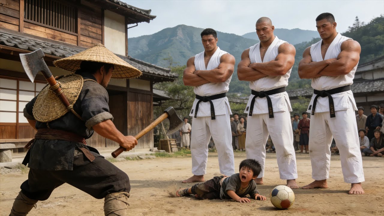 日本武士欺負小男孩，不料高手及時出現用砍刀打敗武士，救下男孩！#drama #kungfu #中国电视剧