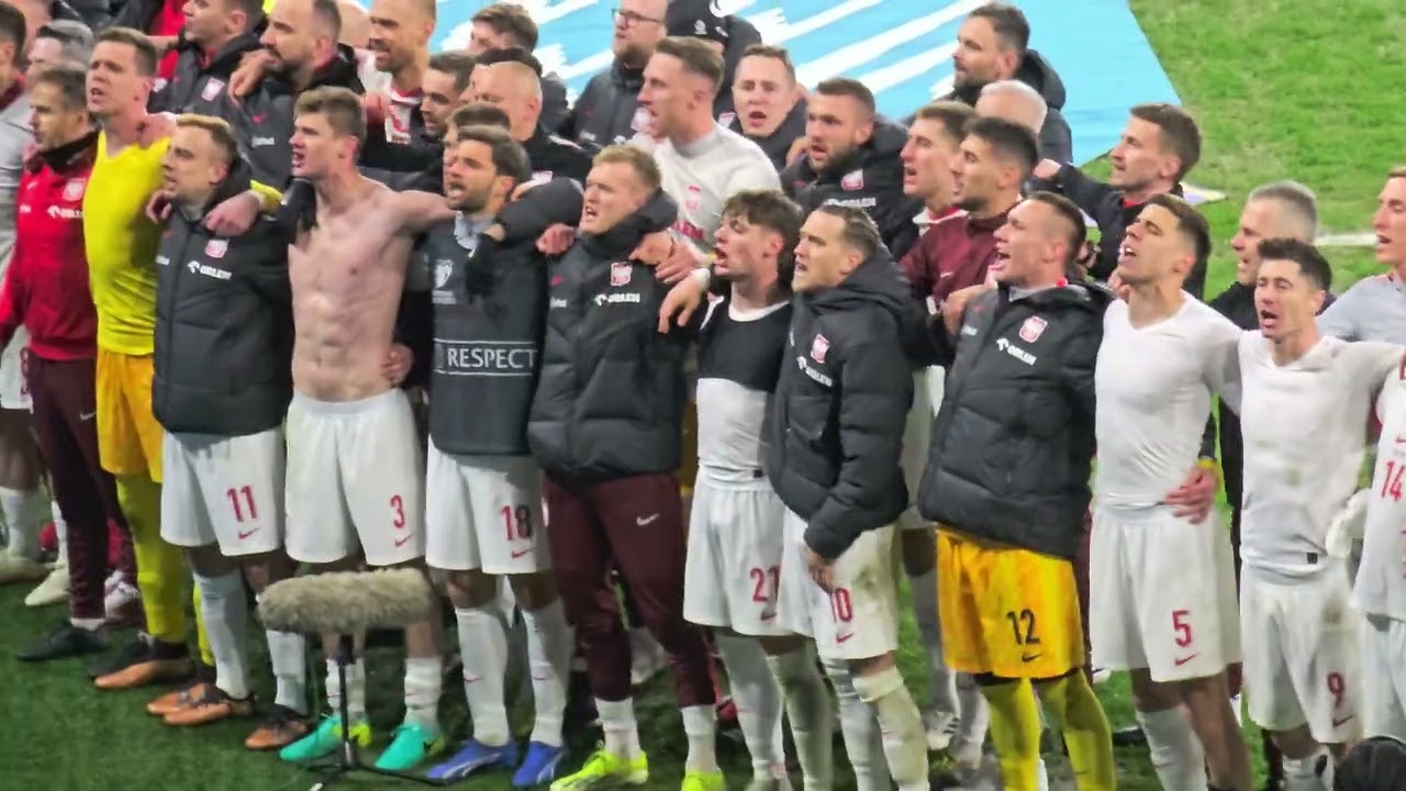 Walia Polska hymn po meczu.