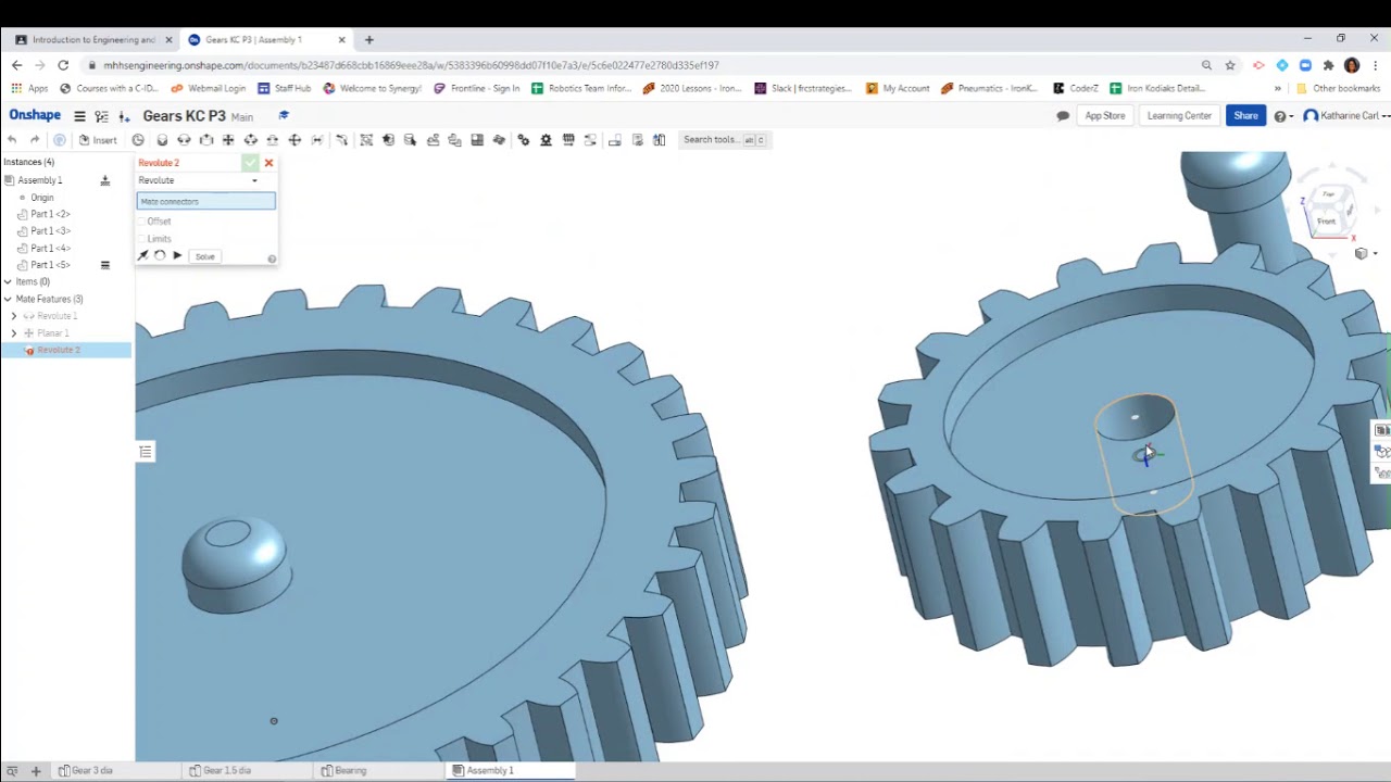 OnShape - Gear Train Assembly