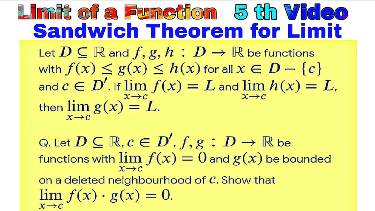 Sandwich Theorem for Limit