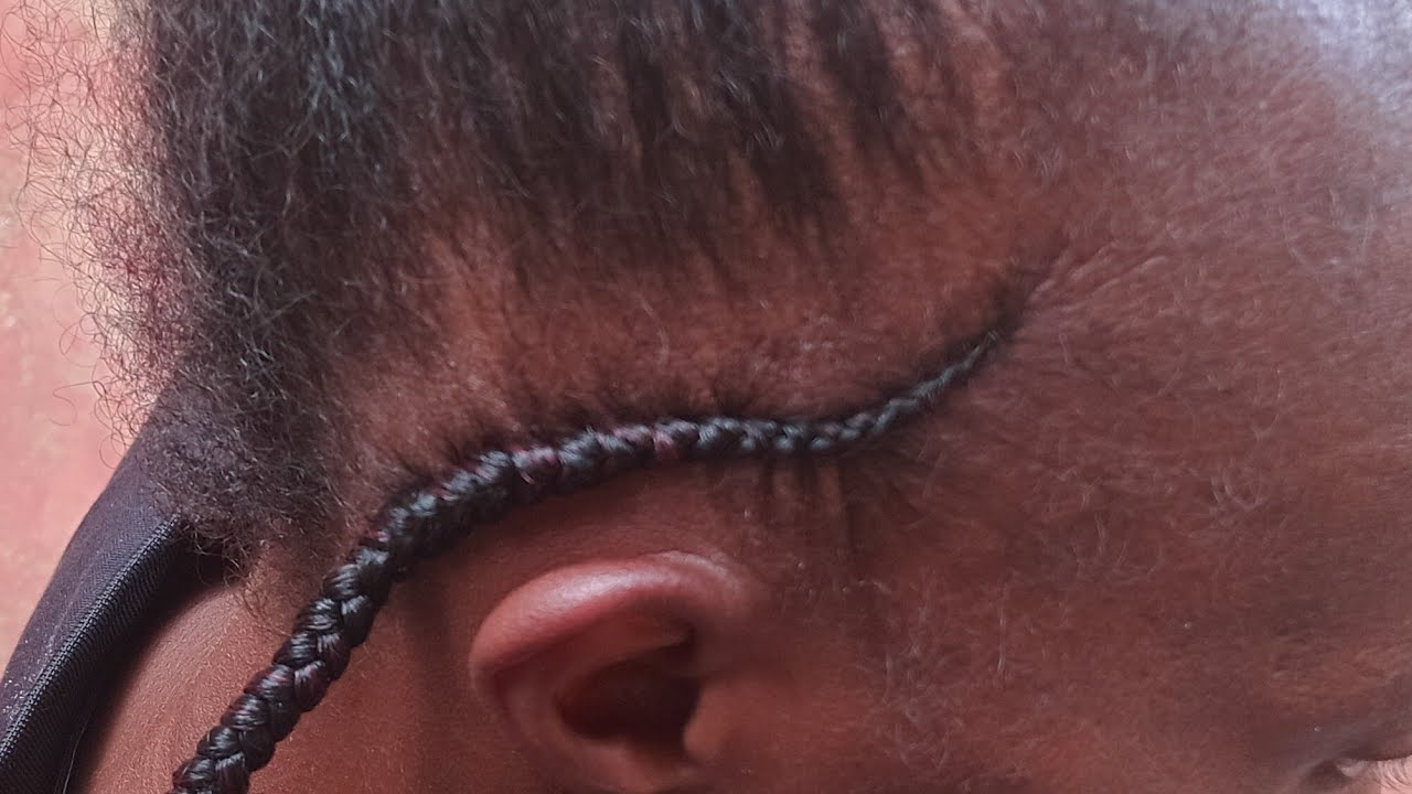 Feed in cornrows, ghanian push back cornrows