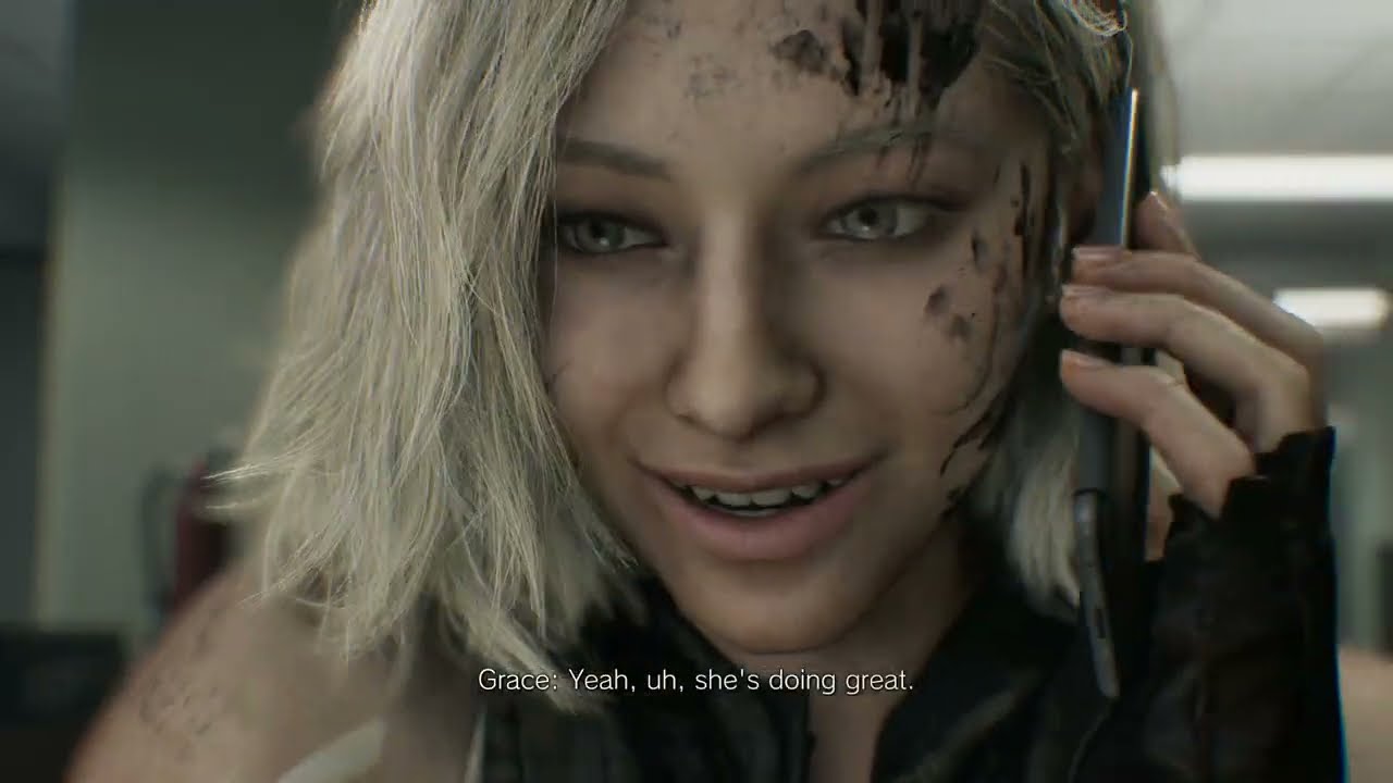 Resident Evil Requiem Default - Grace Talks To Leon On Phone | Alyssa Photo Post Credits Cutscene