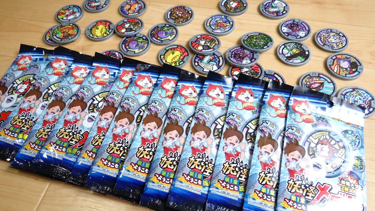 トパニャン出てこいニャ！妖怪メダル第1章 箱買いBOX開封レビュー2回目！まずは6パック！妖怪ウォッチ 激レア キャンペーンメダルを狙え！