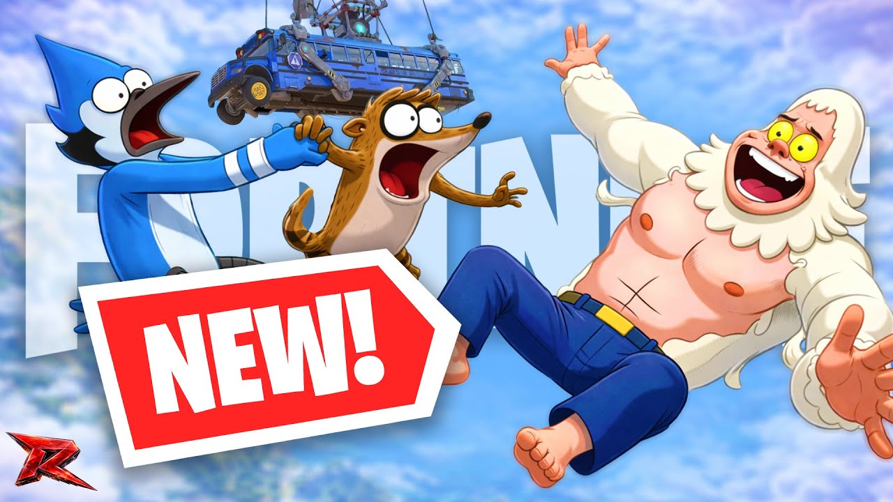 В Fortnite появились новые скины из регулярного шоу! Мордекай, Скипс и Ригби уже в магазине!