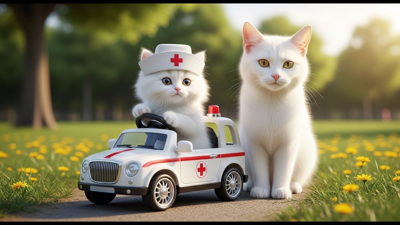 Mama Cat Falls Sick 😿 Kitten Becomes a Tiny Doctor to Save Her ❤️🐾 | Heart-Touching Story