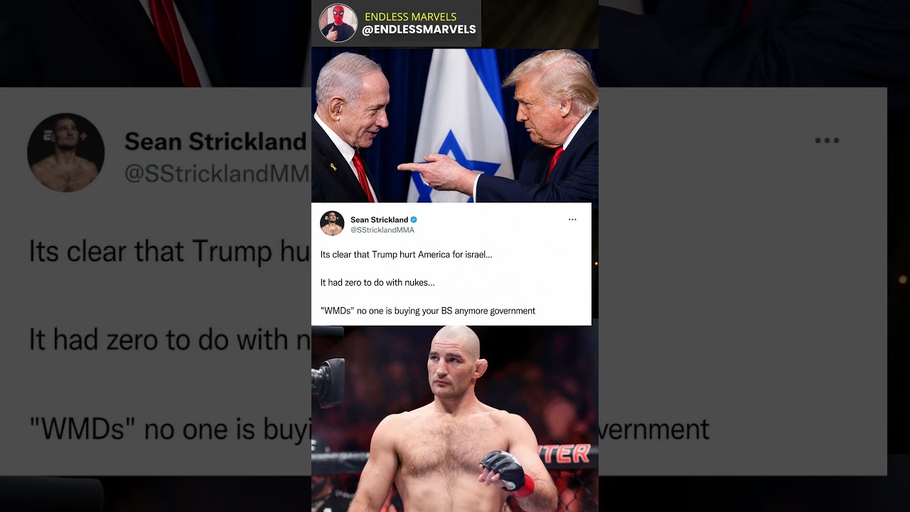 Sean Strickland Doesn't Hold Back on Trump 🔥 #ufc