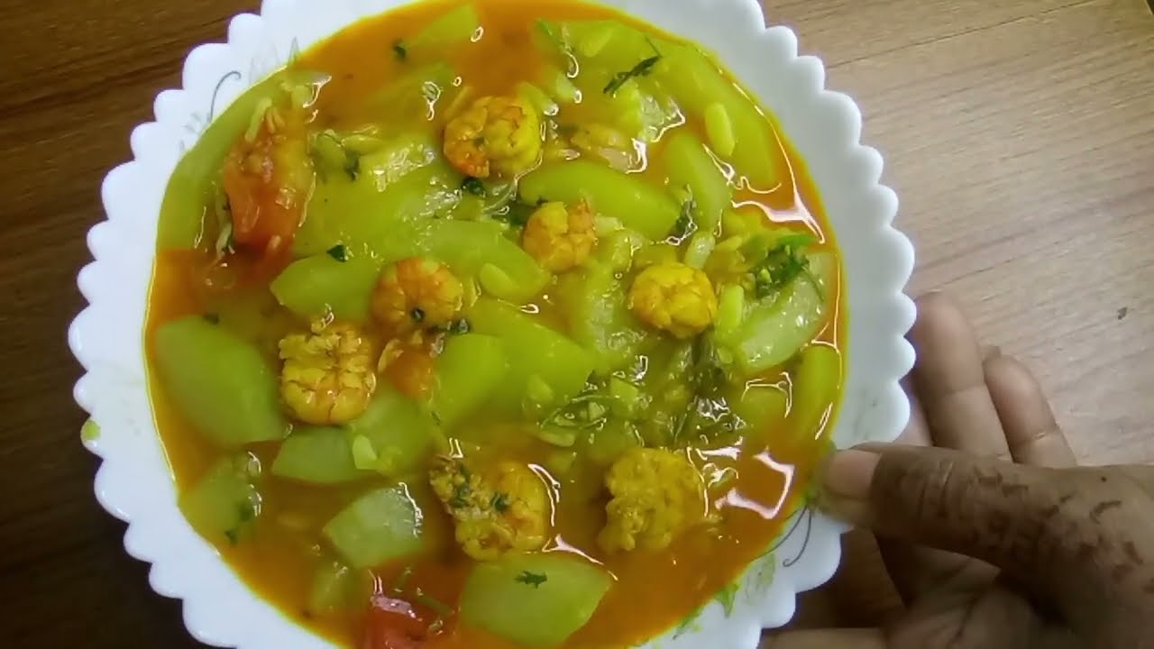 চিংড়ি মাছ দিয়ে  লাউ রেসিপি 🍤