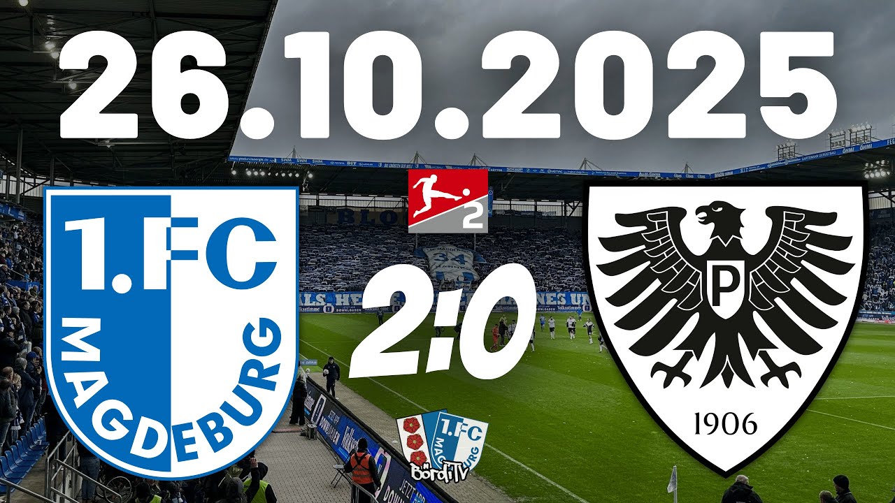 1.FC MAGDEBURG vs SC PREUßEN MÜNSTER (2:0) Von Fans für Fans - Emotionen pur | 26.10.2025
