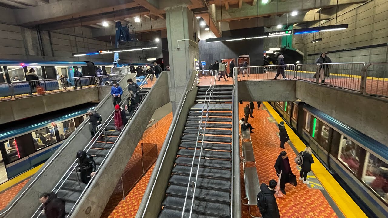 Montreal Metro Station View of Lionel-Groulx + Rail Tunnels (ReUpload)