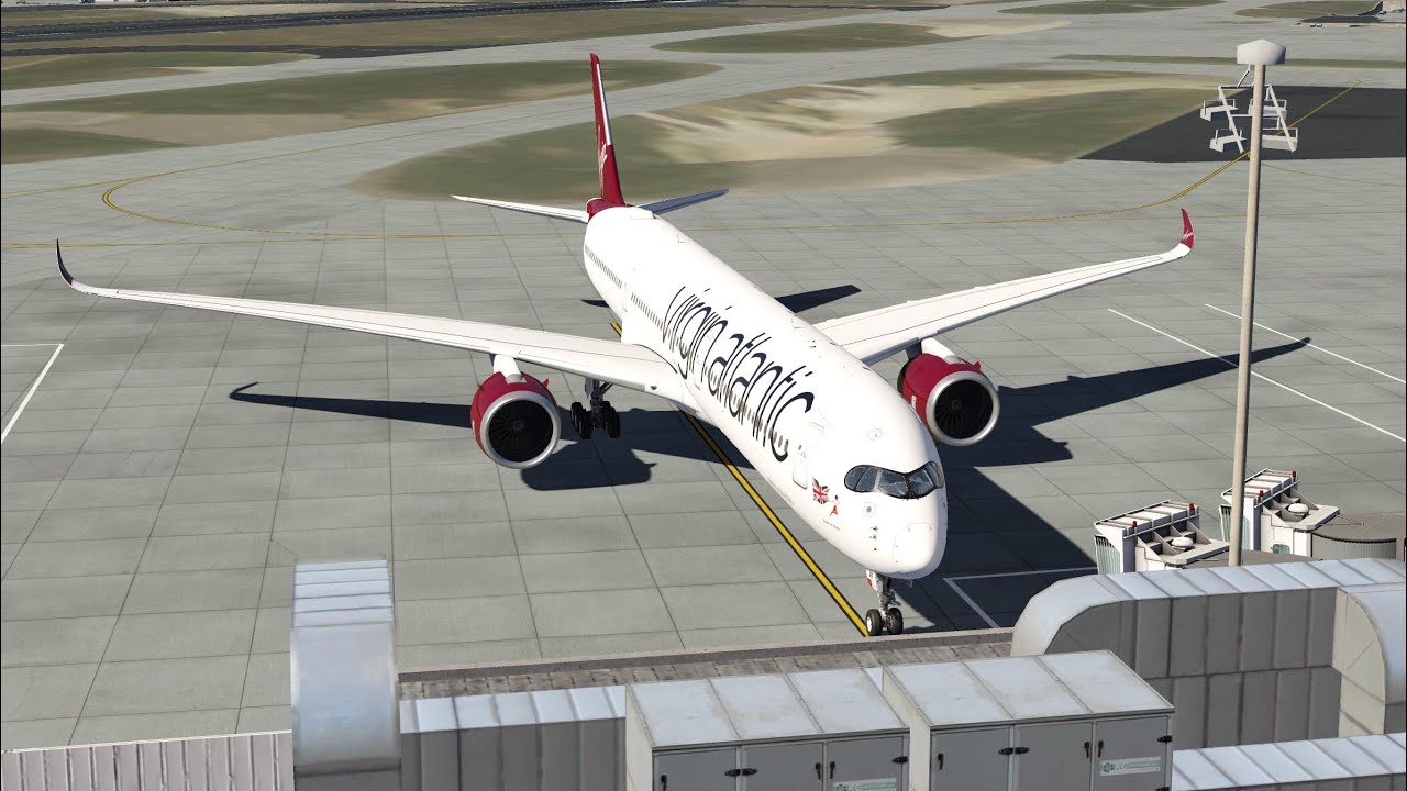 AeroflyFS Global - Airbus A350-1000 Pre-flight, Engine Start, Taxi and Takeoff Tutorial.