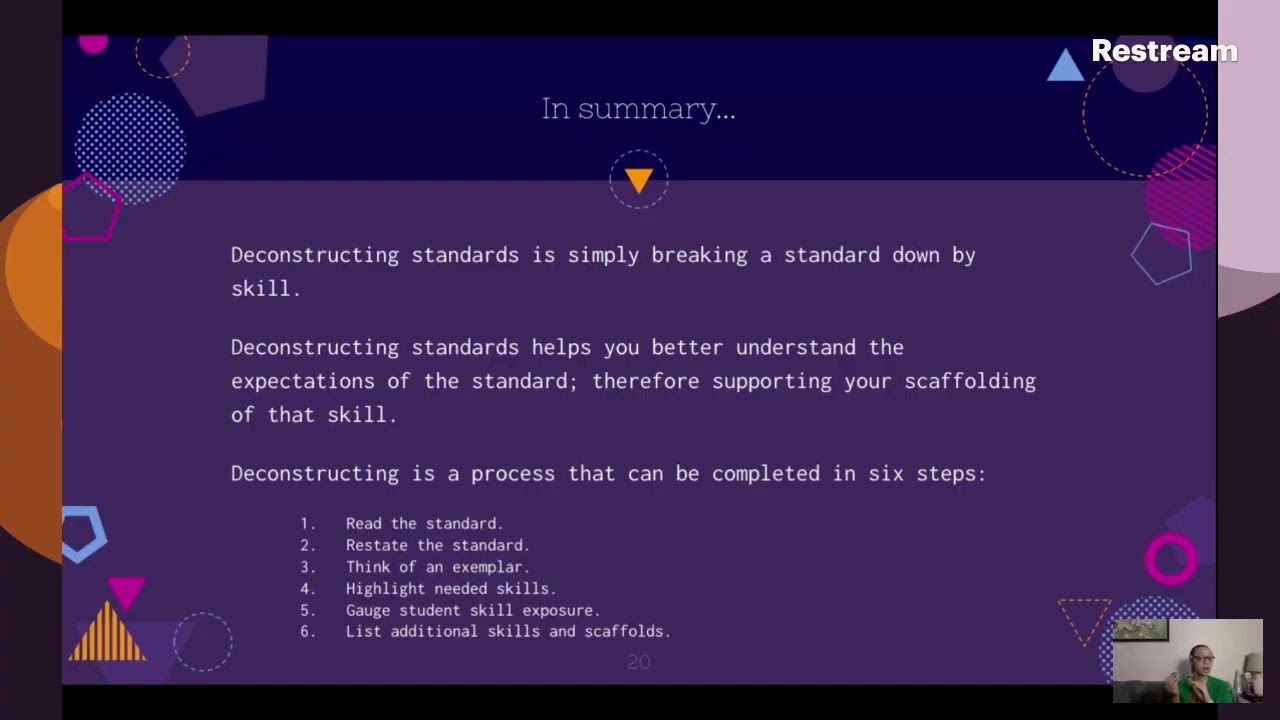 Deconstructing Learning Standards