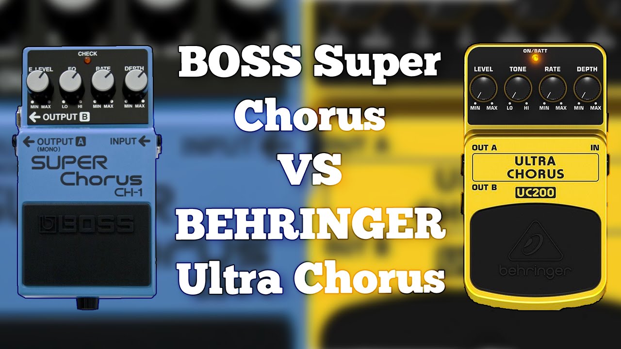 Boss CH-1 Super Chorus VS Behringer UC200 Ultra Chorus (Comparison)