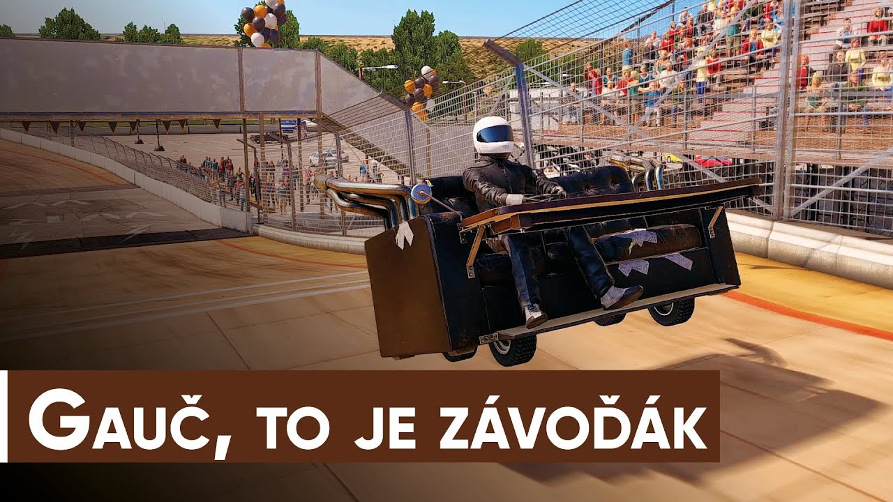 Hrajeme s Lůkem Wreckfest a gauč, to je panečku závoďák!