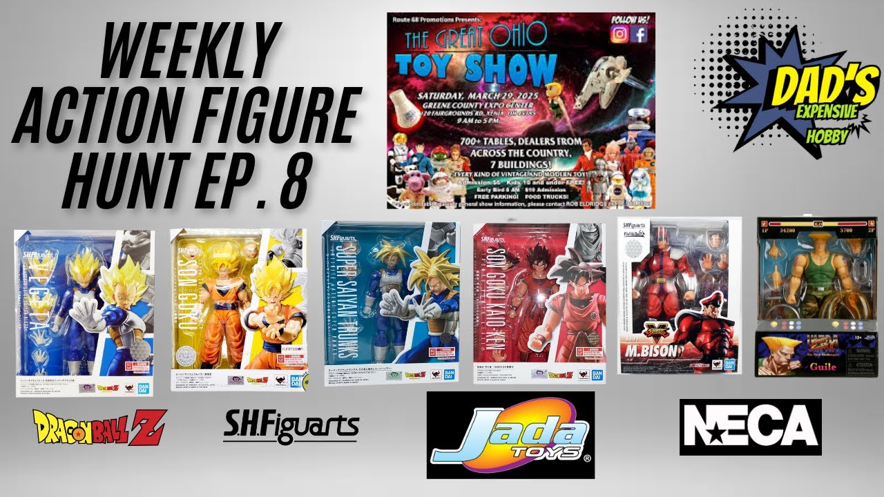 Weekly Acton Figure HUNT Ep. 8 The Great OHIO Toy Show #anime #dragonball #toys #streetfighter