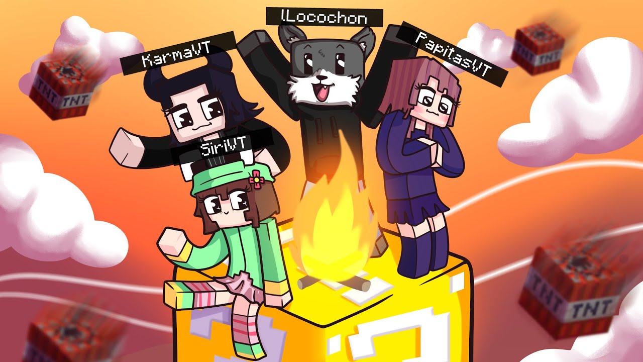 jugamos MINECRAFT desde un LUCKY BLOCK 😎