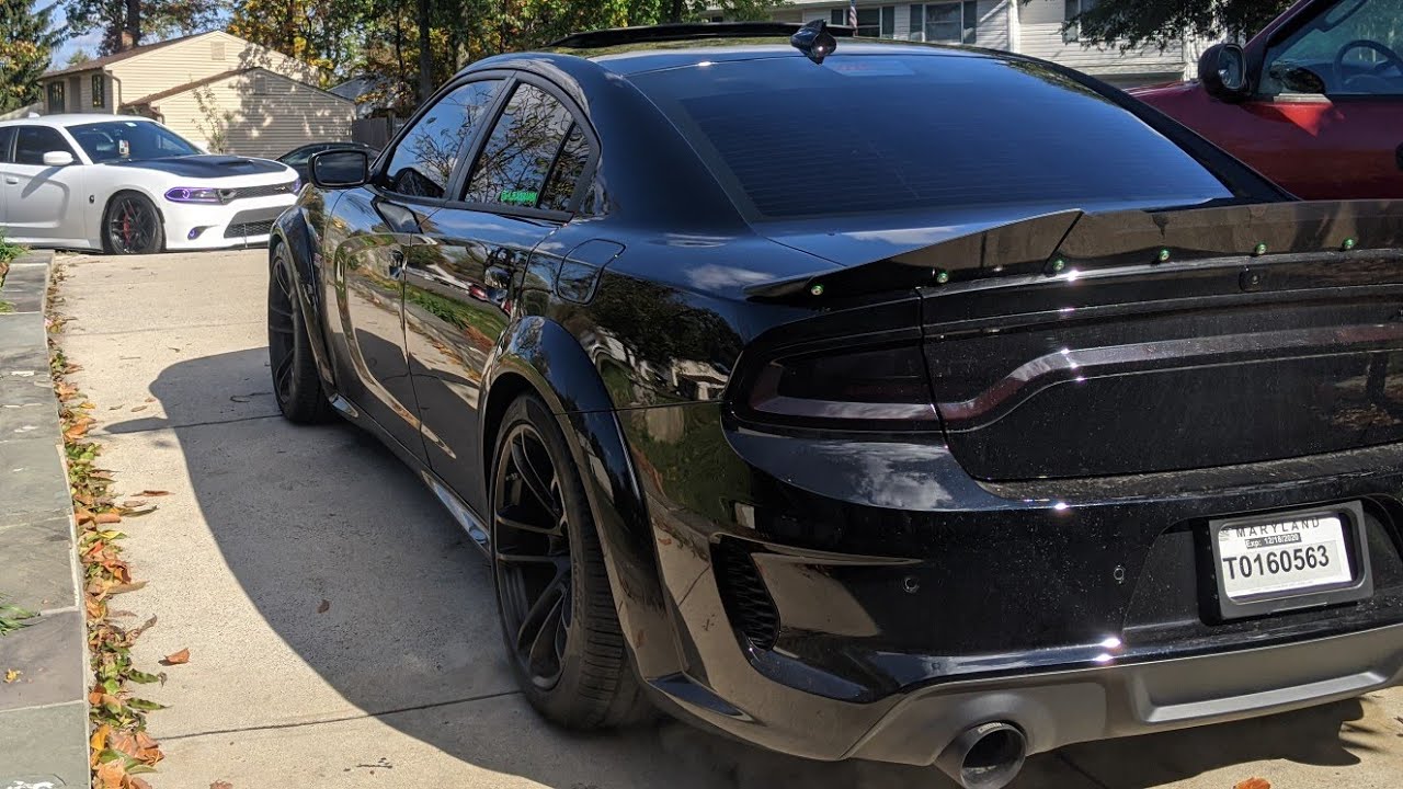 2020 scat pack wide body on H&R lowering springs