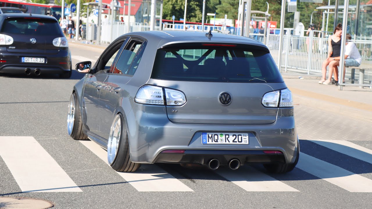 Modified VAG Cars leaving a Carshow | Ultrace 2022