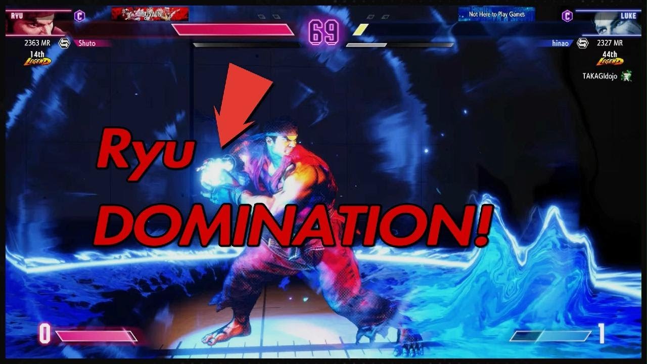 RYU DOMINATING FOR 5 MINS STRAIGHT! SF6