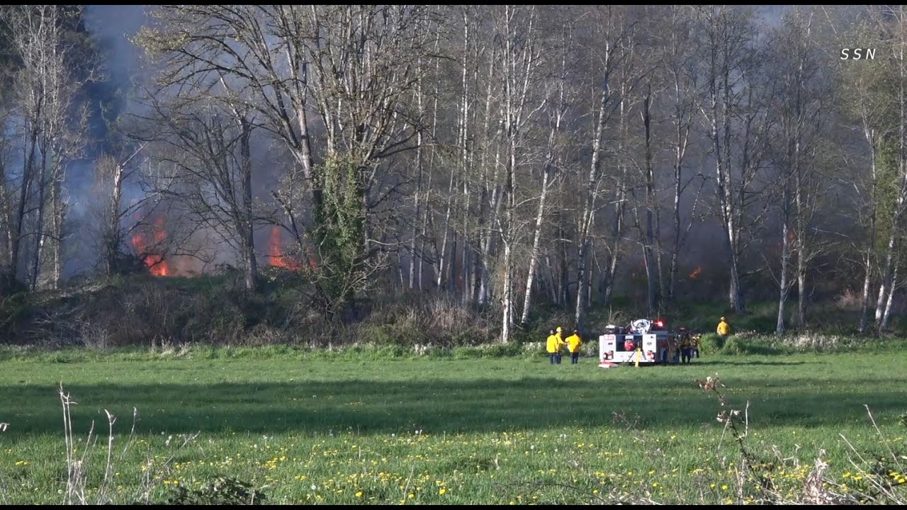 Burn Pile Gets Out of Control Near Auburn Sparking 10 Acre Fire Threatening Homes