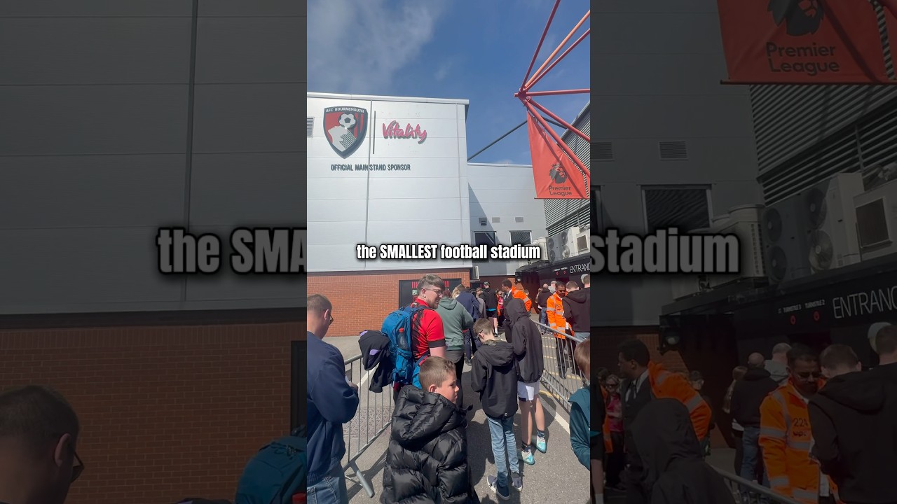 Bournemouth&rsquo;s Vitality Stadium is the smallest ground in the Prem #bournemouth #prem #football