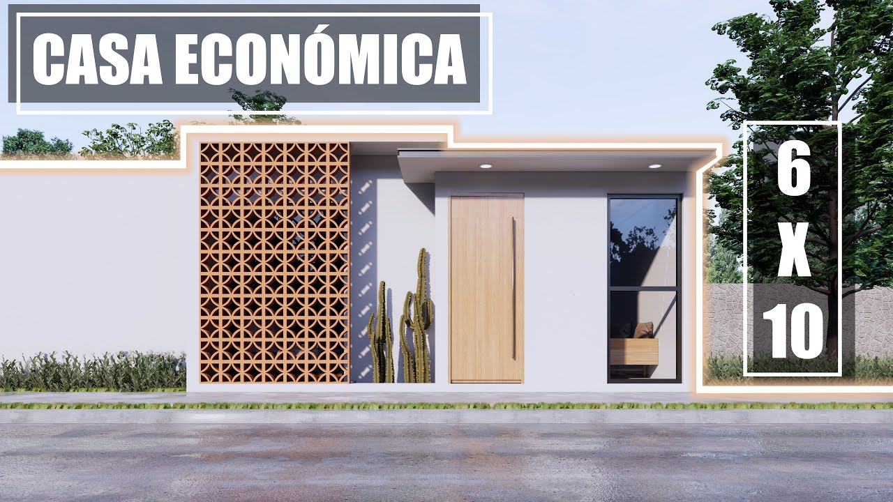 ¡CASA ECONÓMICA MINIMALISTA DE 6X10! CON BONITO INTERIOR