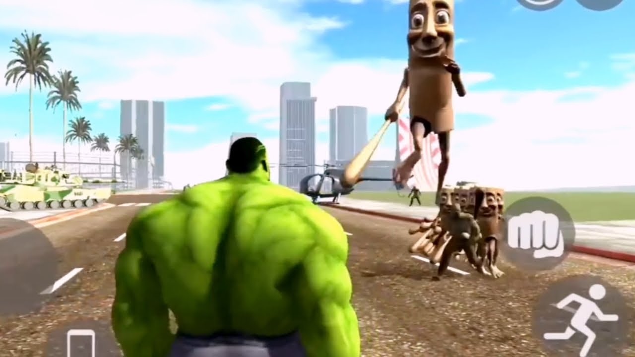 The Hulk vs Tung tung sahur || Indian Bike Driving 3D Gamepla