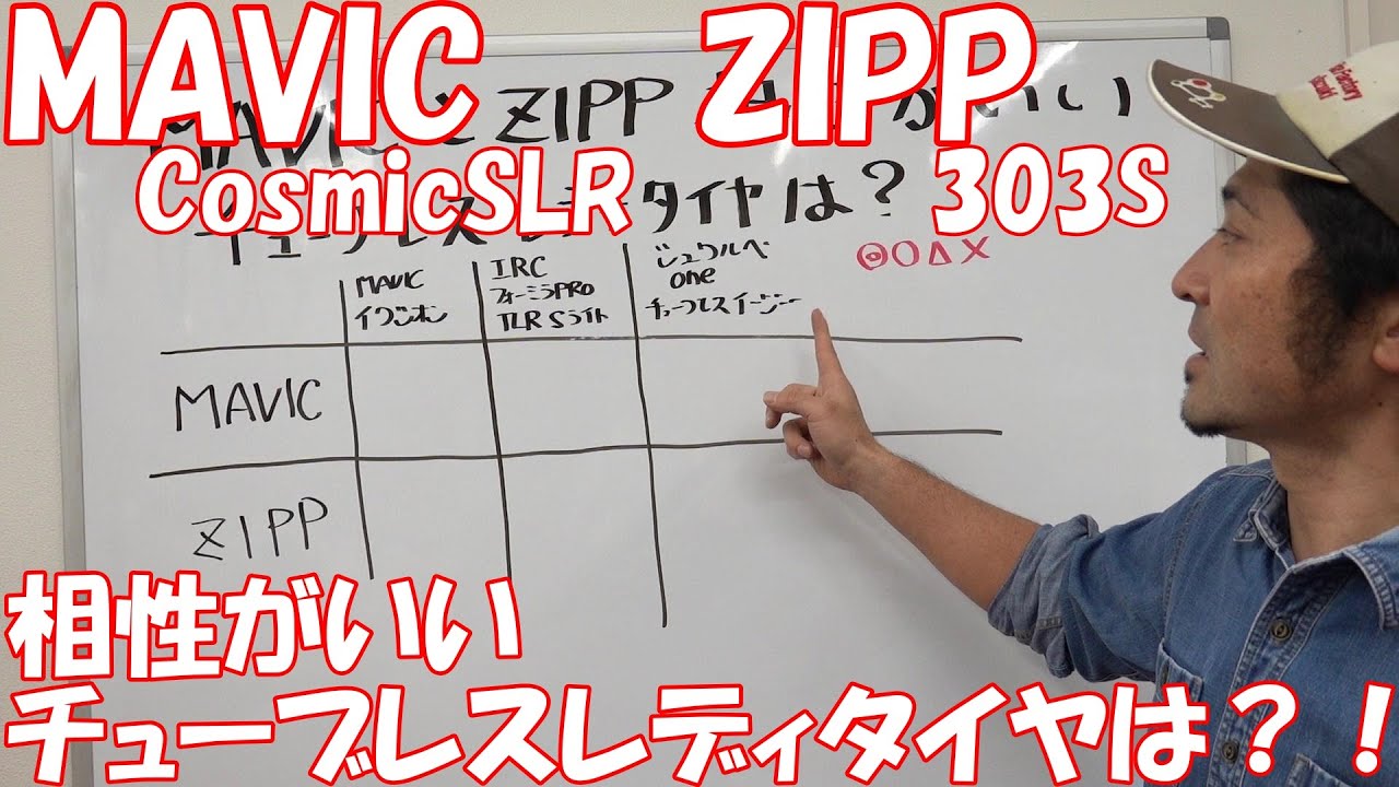 MAVIC COSMIC SLRとZIPP 303Sに相性の良いチューブレスレディタイヤとは!?(少し長めです)